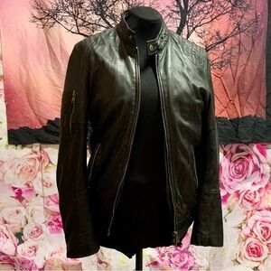 Vintage Genuine Leather moto Jacket